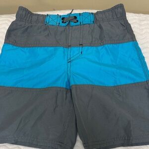 Cherokee Kids Gray and Blue Swim Trunks